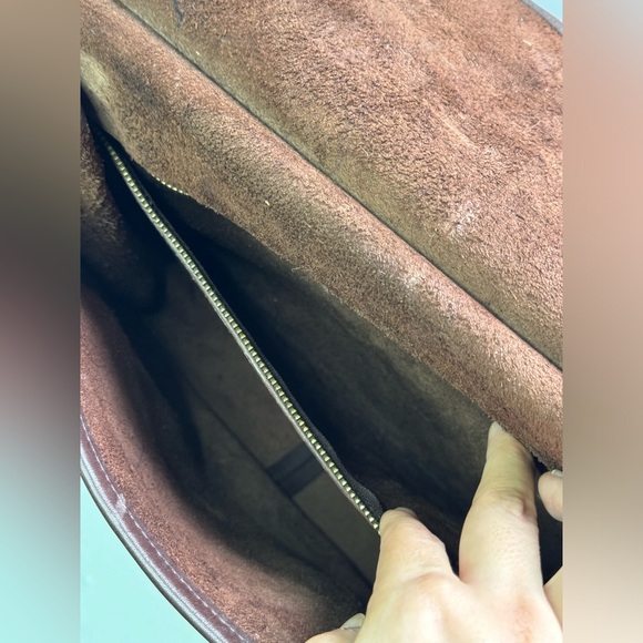 Vintage Coach Mahogany Brown Leather Willis Turnlock Shoulder Crossbody Bag 9927 - Picture 12 of 16